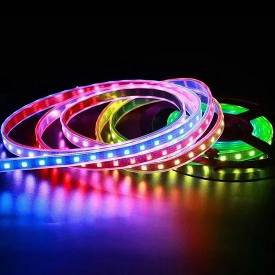 DMX-LED-Streifen mit 5050 adressierbarem RGB-LED-Streifen, wasserdichter schwarzer Lichtstreifen