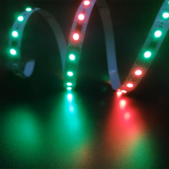 5050 RGB-Dialichtstreifen, programmierbarer Hotelmusik-DMX-LED-Streifen