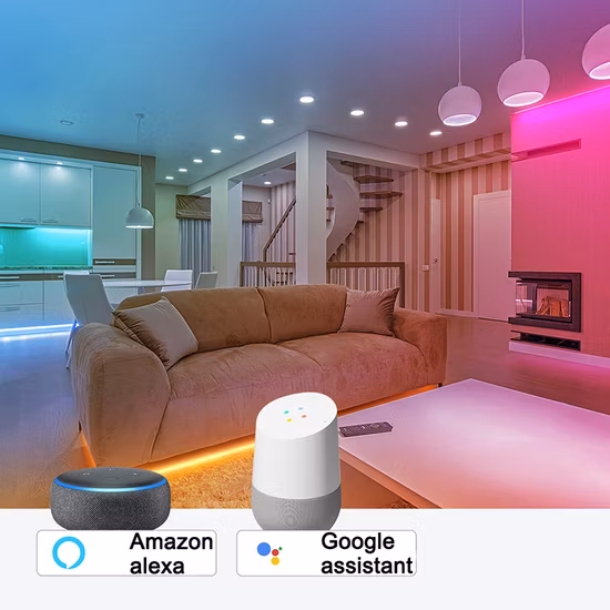 Ws2812b LED-Lichtleiste RGBadressierbare Weihnachtslichterkette mit Sp511e WiFi Smart APP Musik-LED-Controller DC5V-Kit