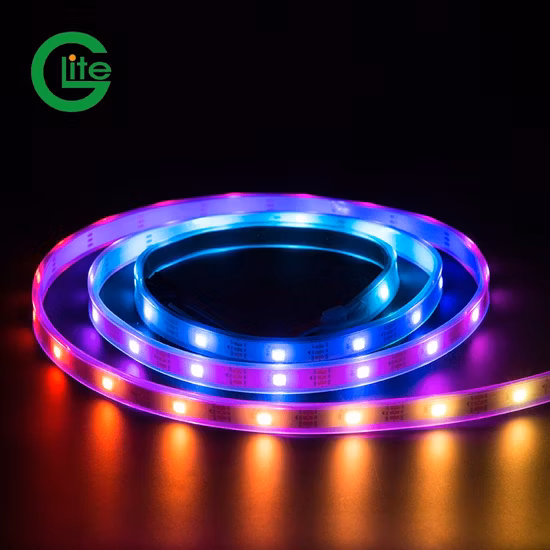 Hochwertiger CE RoHS Digital adressierbarer 30 Ws 2812 5V Wafer Chip Flexibler LED-Streifen Ws2812 IC