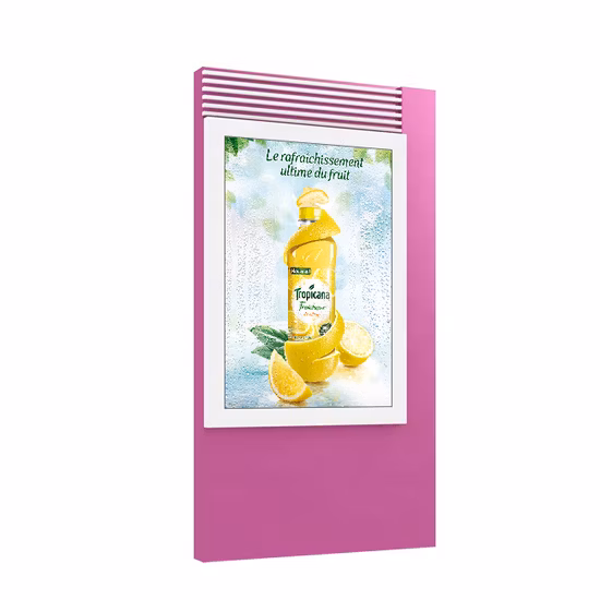 City Street Waterproof Floor P6 Full Color LED Display Light Box Mupi